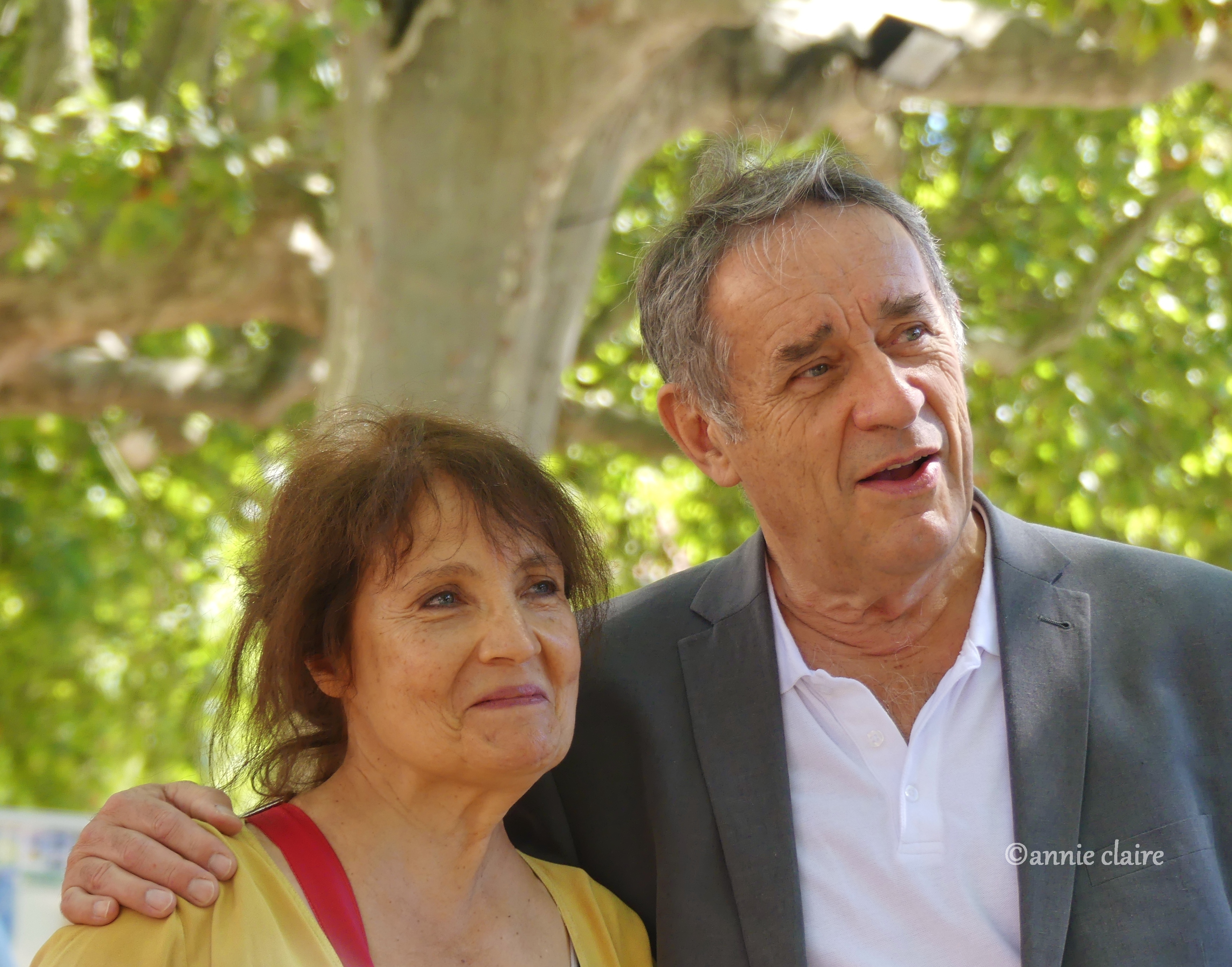 Romain Didier avec Michèle Bernard, également programmée dans le Festival de Barjac ©annie claire 